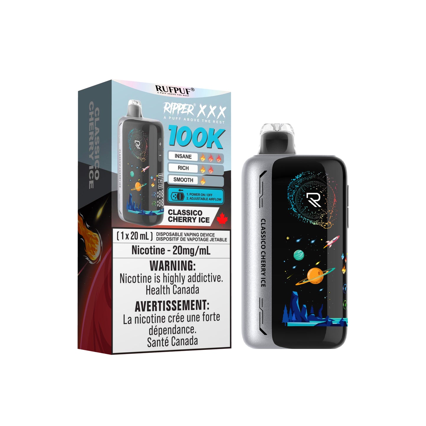 RIPPER XXX 100K DISPOSABLE VAPE (ALBERTA)