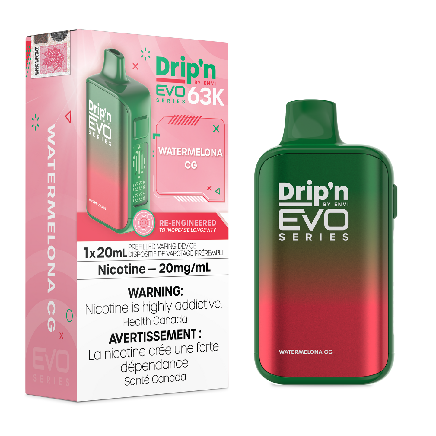 DRIP'N EVO 63K DISPOSABLE VAPE (ALBERTA)