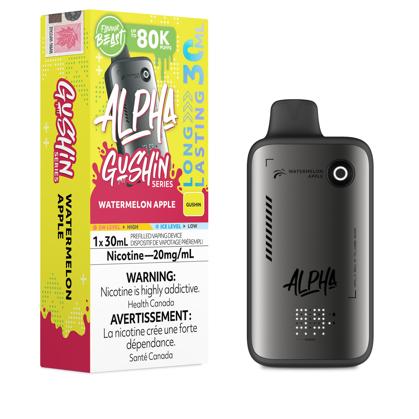 FLAVOUR BEAST ALPHA GUSHIN SERIES DISPOSABLE VAPE (ALBERTA)