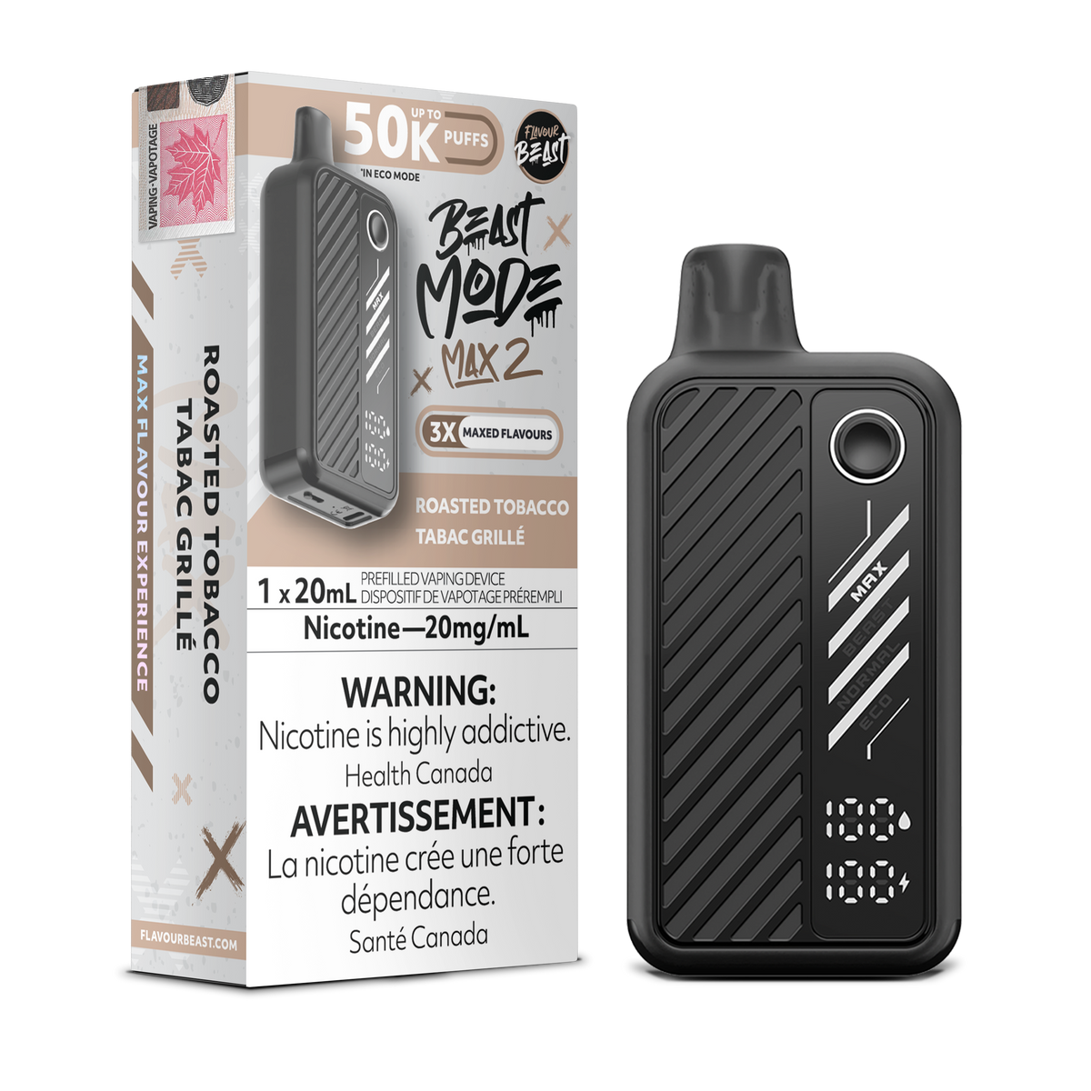 FLAVOUR BEAST BEAST MODE MAX 2 50K DISPOSABLE VAPE (ALBERTA)
