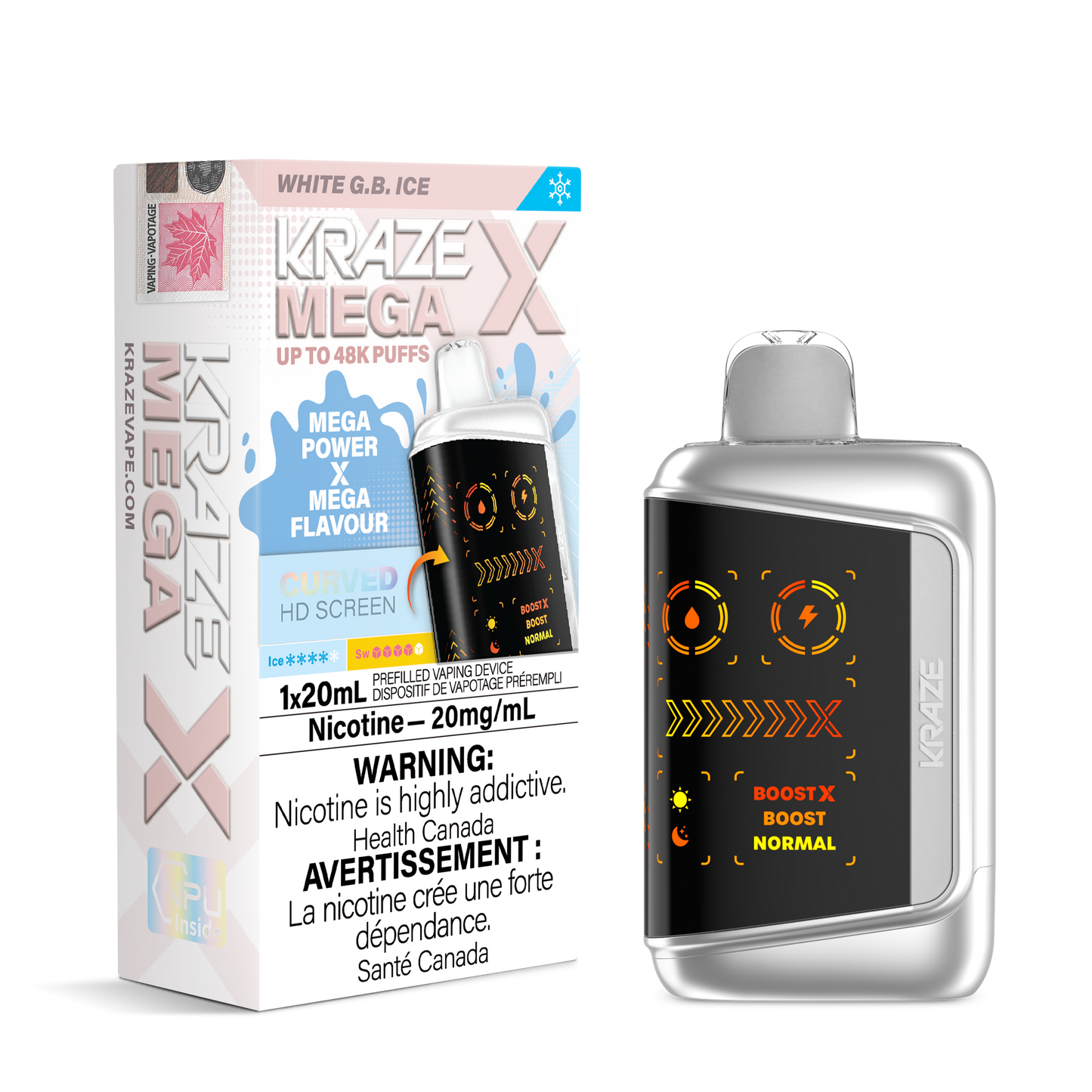 KRAZE MEGA X DISPOSABLE VAPE (ALBERTA)