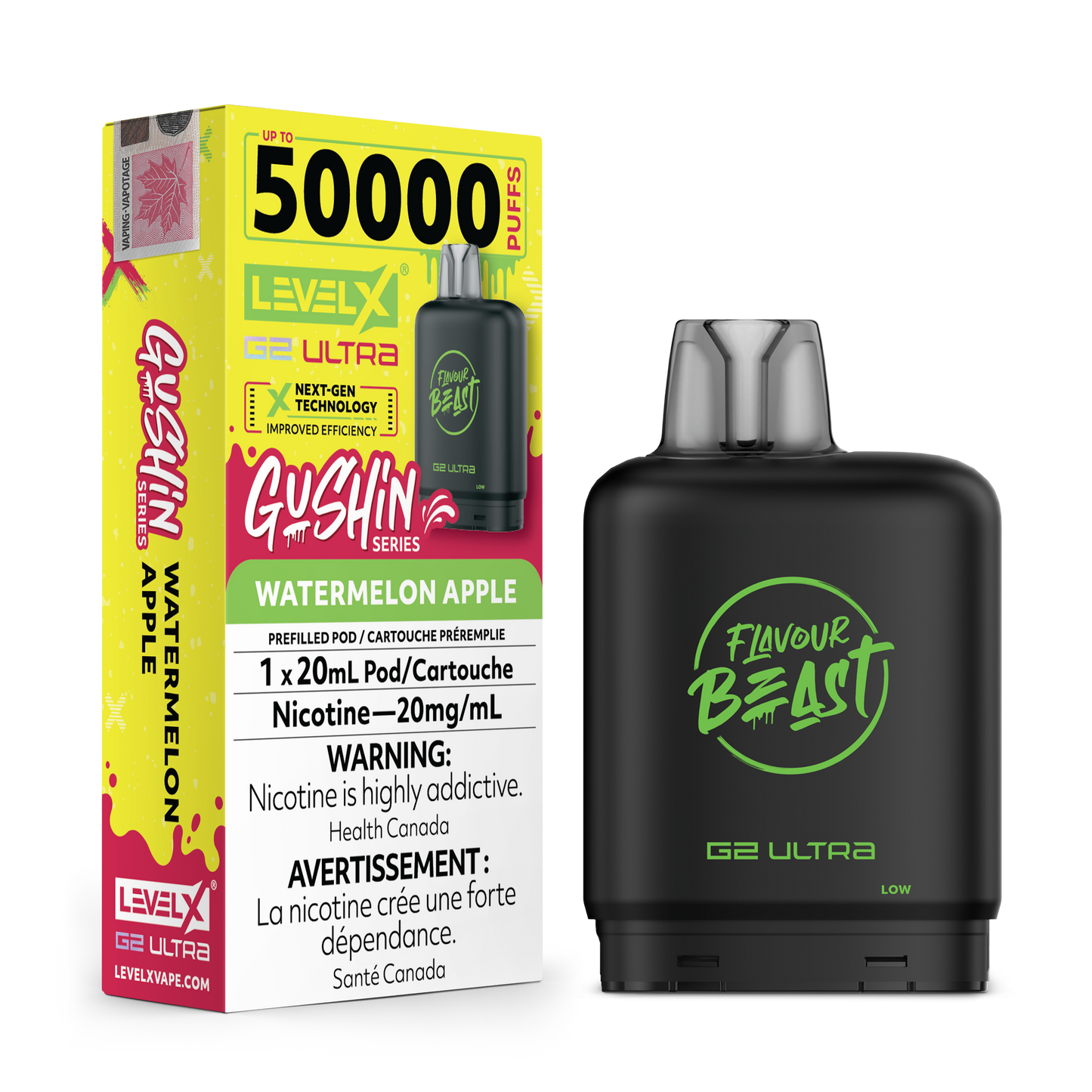 LEVEL X FLAVOUR BEAST G2 ULTRA GUSHIN SERIES POD (ALBERTA)