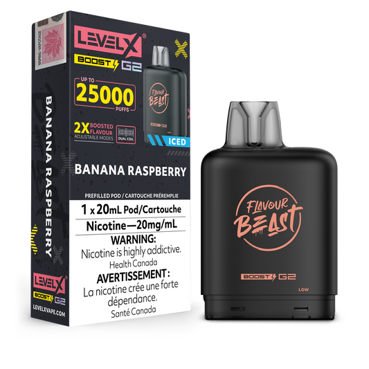 LEVEL X FLAVOUR BEAST BOOST G2 25K POD (ALBERTA)