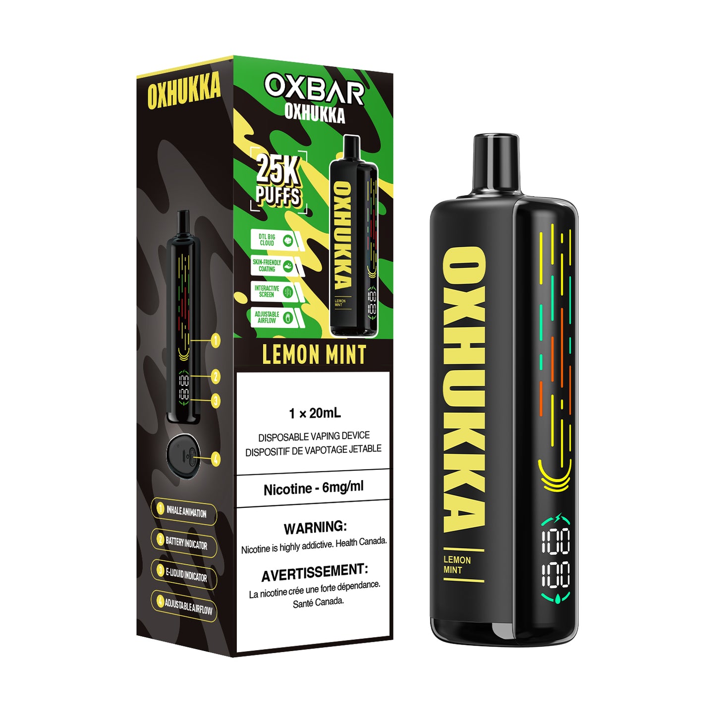 OXBAR OXHUKKA 25K DISPOSABLE VAPE (ALBERTA)