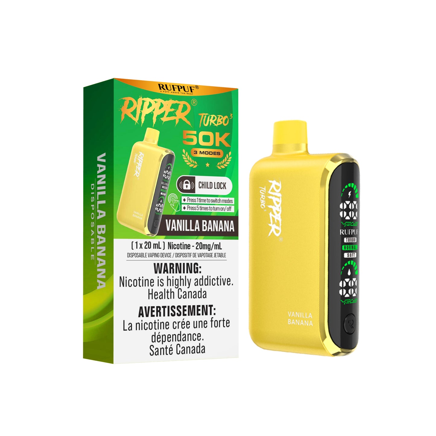 RIPPER T3 50K DISPOSABLE VAPE (ALBERTA)