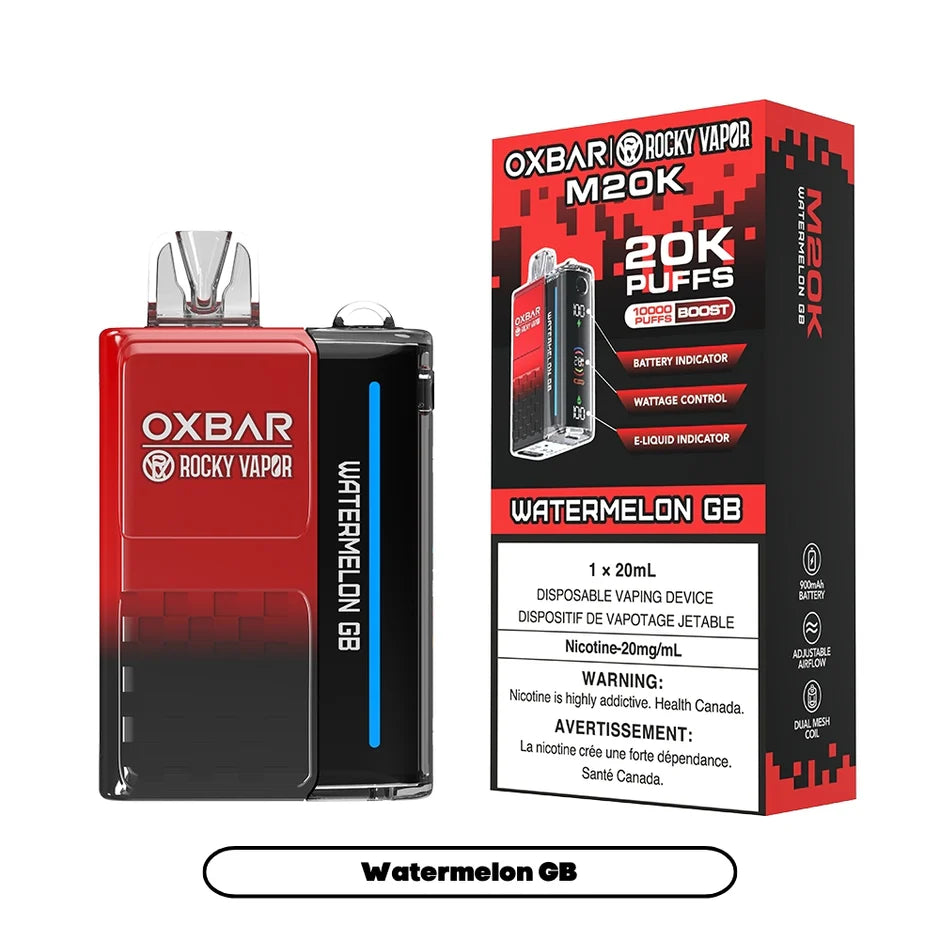 ROCKY VAPOR OXBAR M20K DISPOSABLE VAPE (ALBERTA)