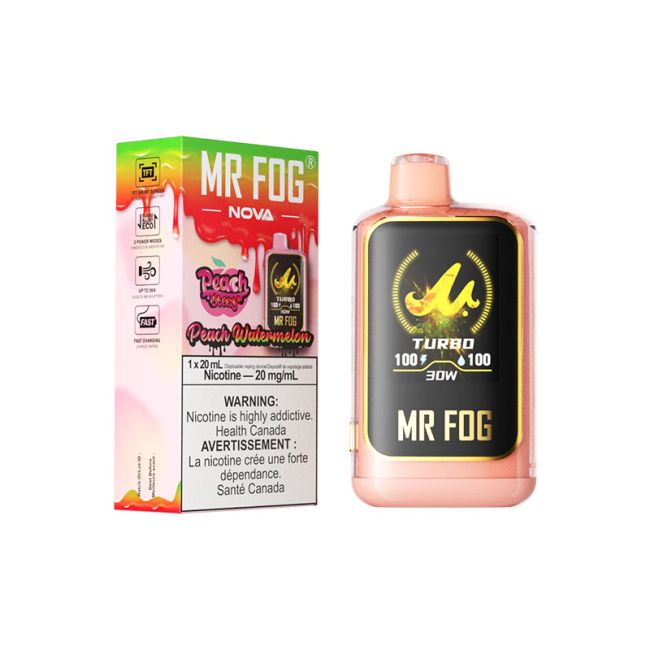 MR FOG NOVA 36K PEACH STEEZY DISPOSABLE VAPE (ALBERTA)