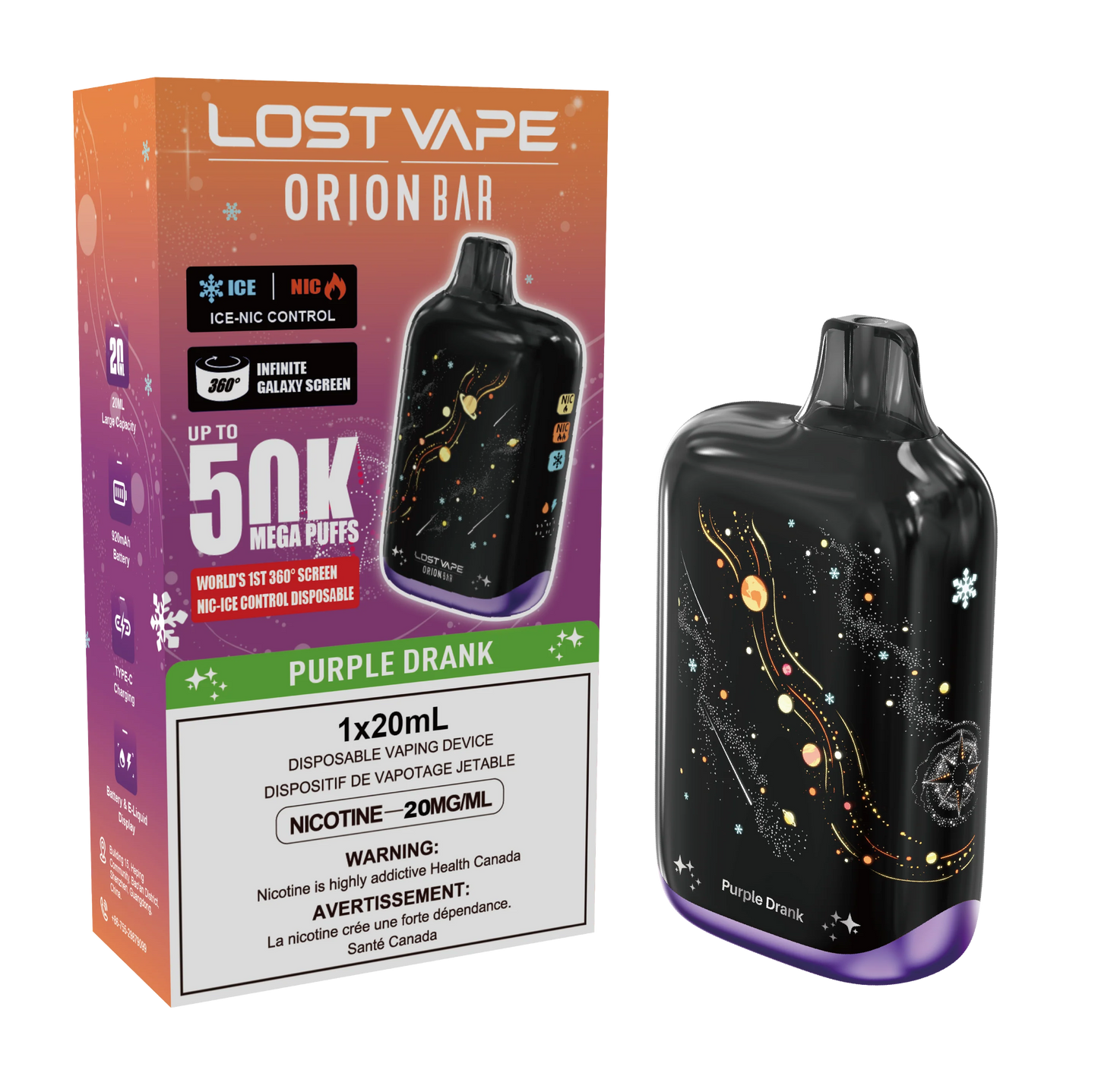 LOST VAPE ORION BAR 50K DISPOSABLE VAPE (ALBERTA)