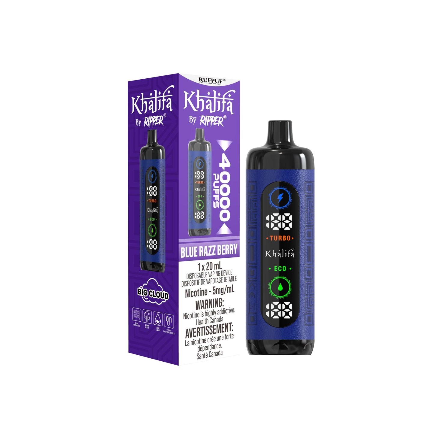 KHALIFA BAR 40K DISPOSABLE VAPE (ALBERTA)