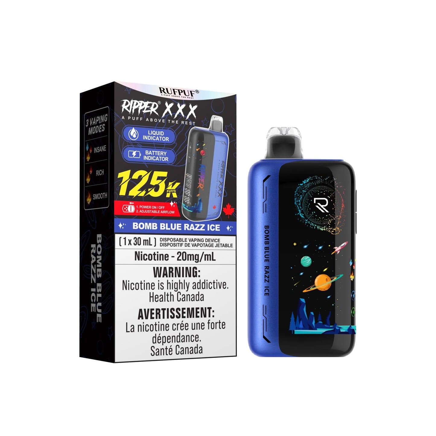 RIPPER XXX 125K DISPOSABLE VAPE (ALBERTA)