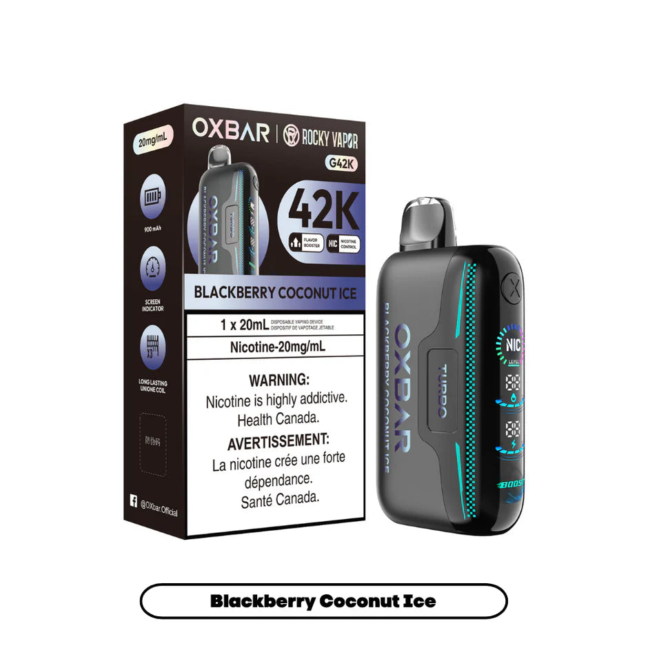 ROCKY VAPOR OXBAR G42K DISPOSABLE VAPE (ALBERTA)