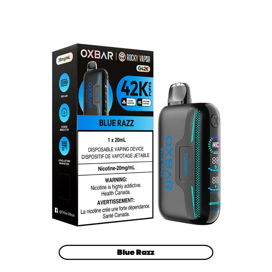 ROCKY VAPOR OXBAR G42K DISPOSABLE VAPE (ALBERTA)