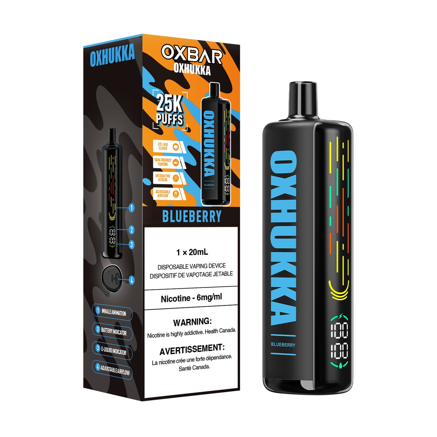 OXBAR OXHUKKA 25K DISPOSABLE VAPE (ALBERTA)