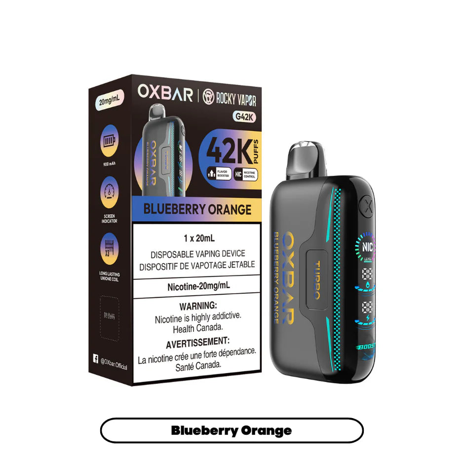ROCKY VAPOR OXBAR G42K DISPOSABLE VAPE (ALBERTA)