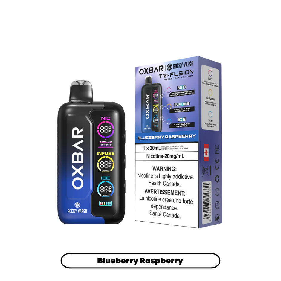 ROCKY VAPOR OXBAR TRI FUSION DISPOSABLE VAPE (ALBERTA)
