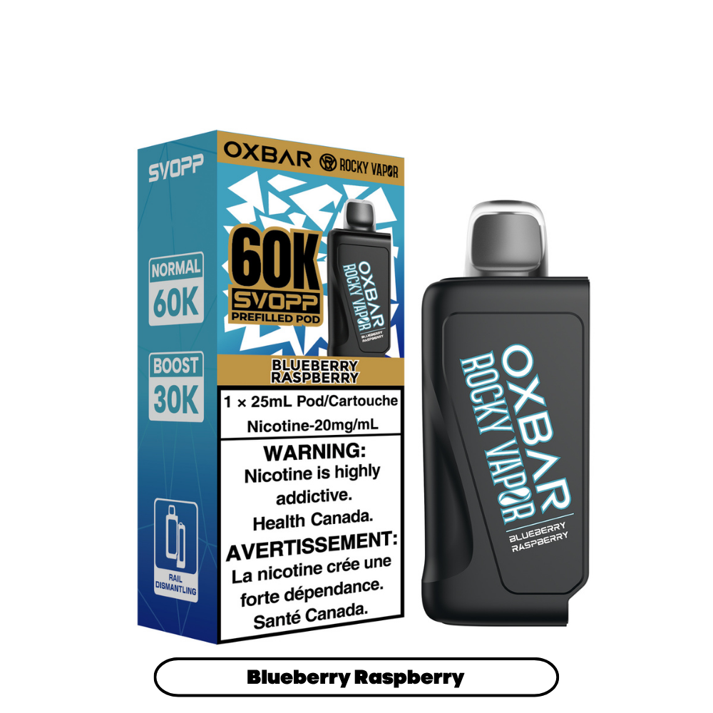 SVOPP ROCKY VAPOR OXBAR 60K POD (ALBERTA)