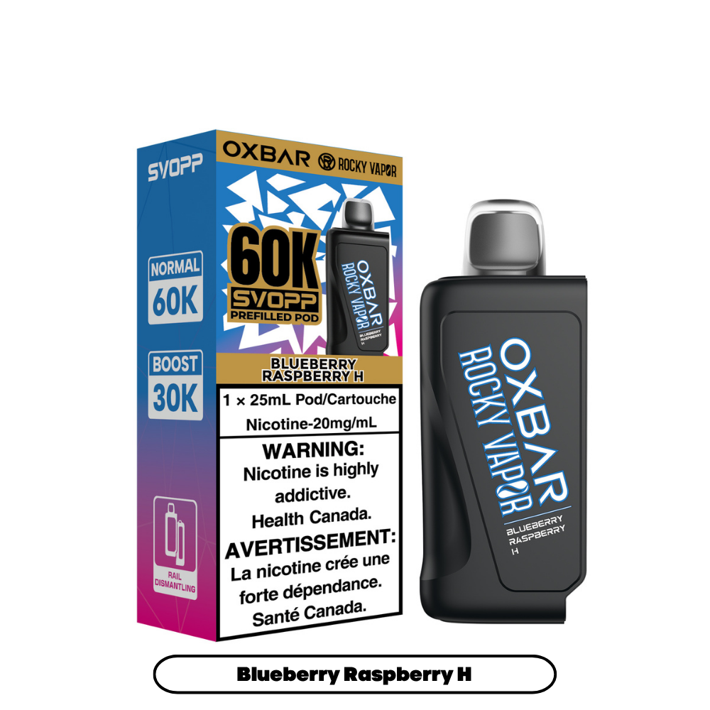 SVOPP ROCKY VAPOR OXBAR 60K POD (ALBERTA)
