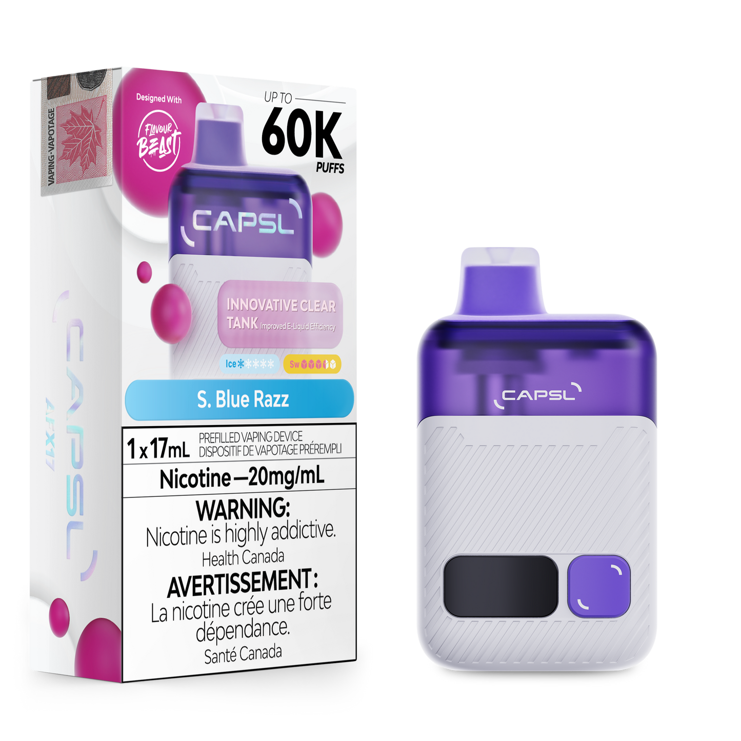 CAPSL AFX17 DISPOSABLE VAPE (ALBERTA)
