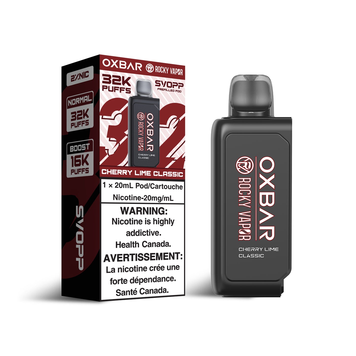 SVOPP ROCKY VAPOR OXBAR 32K POD (ALBERTA)