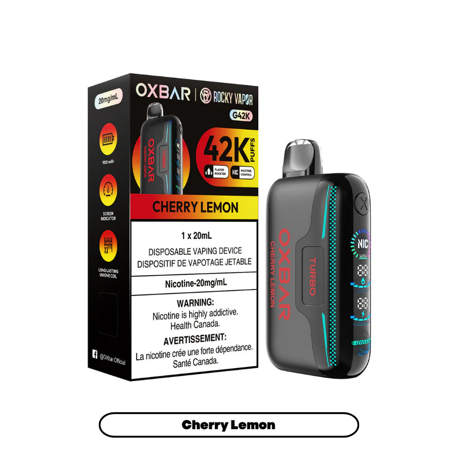 ROCKY VAPOR OXBAR G42K DISPOSABLE VAPE (ALBERTA)
