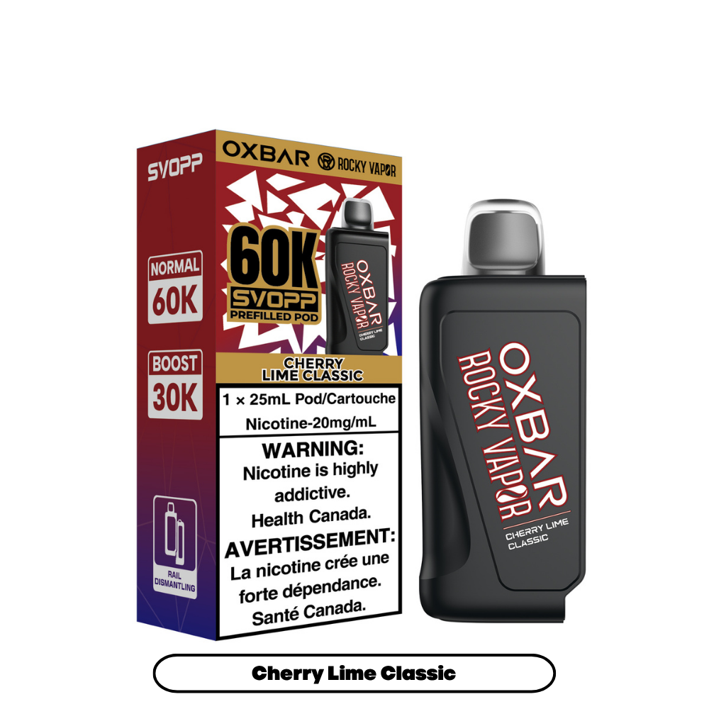 SVOPP ROCKY VAPOR OXBAR 60K POD (ALBERTA)