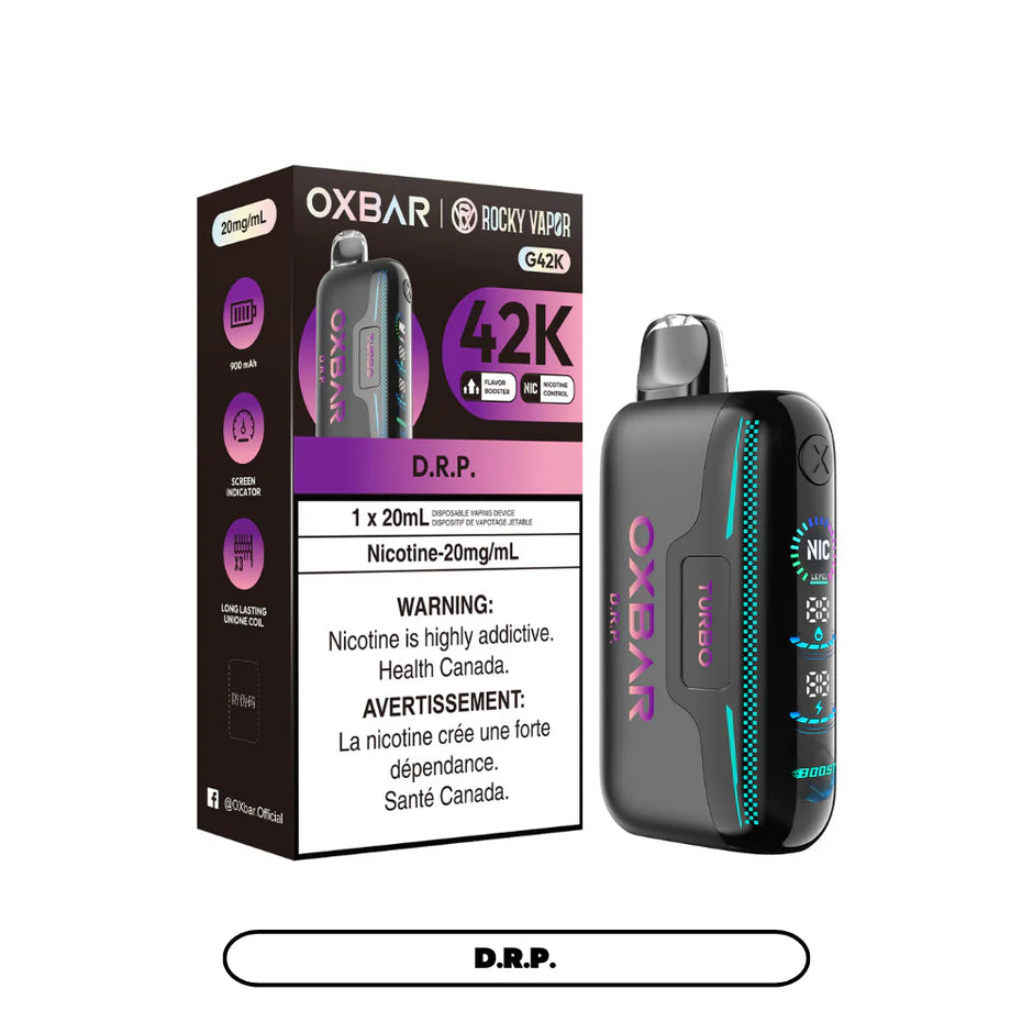 ROCKY VAPOR OXBAR G42K DISPOSABLE VAPE (ALBERTA)