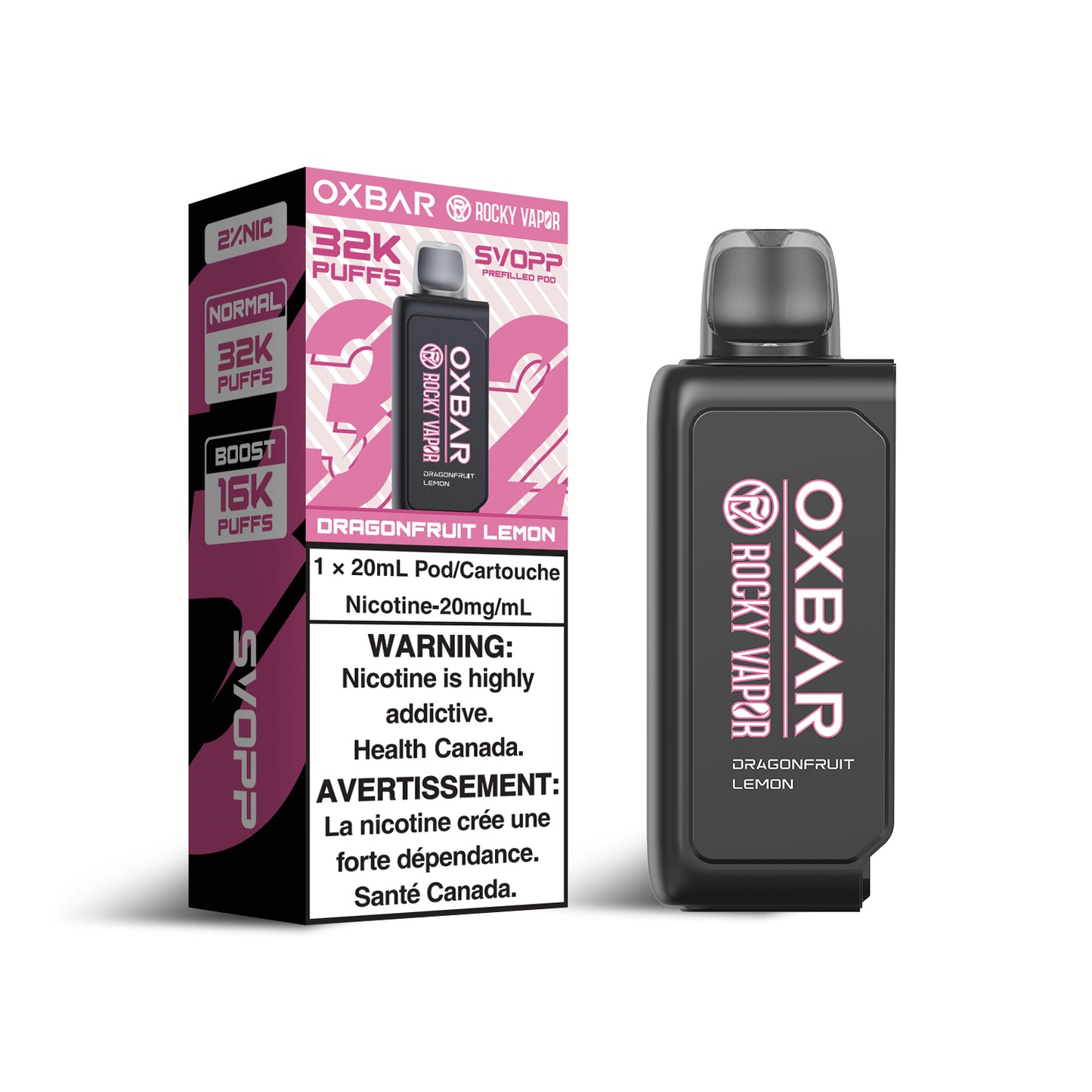 SVOPP ROCKY VAPOR OXBAR 32K POD (ALBERTA)