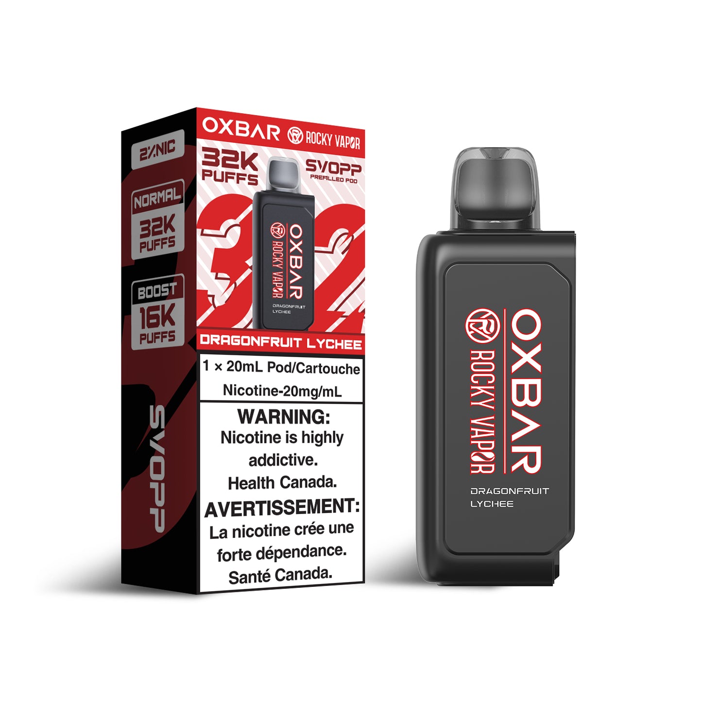 SVOPP ROCKY VAPOR OXBAR 32K POD (ALBERTA)