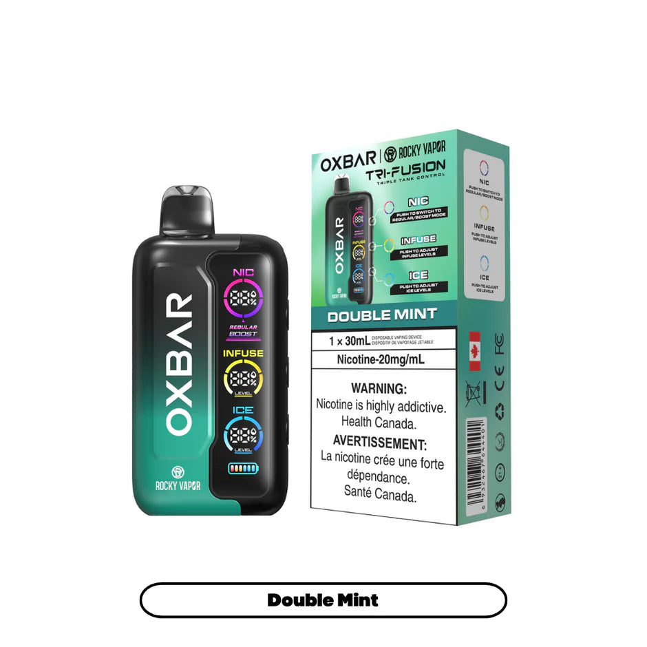 ROCKY VAPOR OXBAR TRI FUSION DISPOSABLE VAPE (ALBERTA)