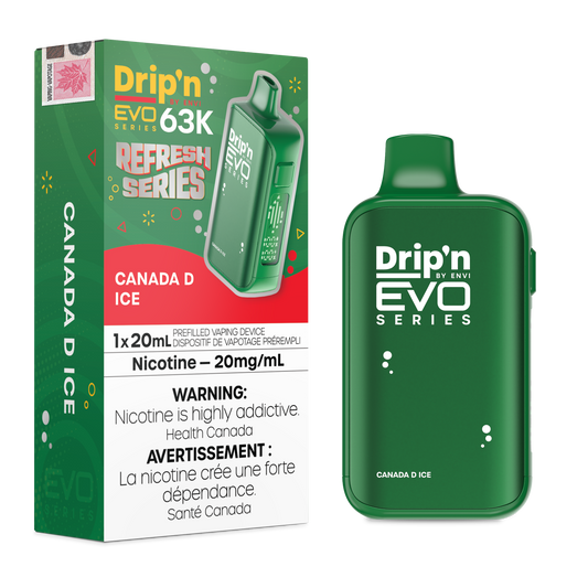DRIP'N EVO 63K REFRESH SERIES DISPOSABLE VAPE (ALBERTA)