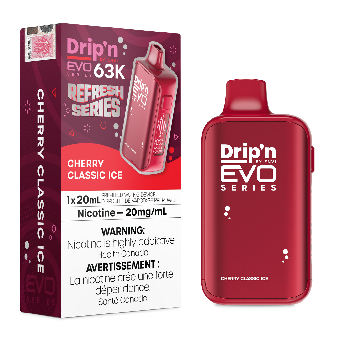 DRIP'N EVO 63K REFRESH SERIES DISPOSABLE VAPE (ALBERTA)