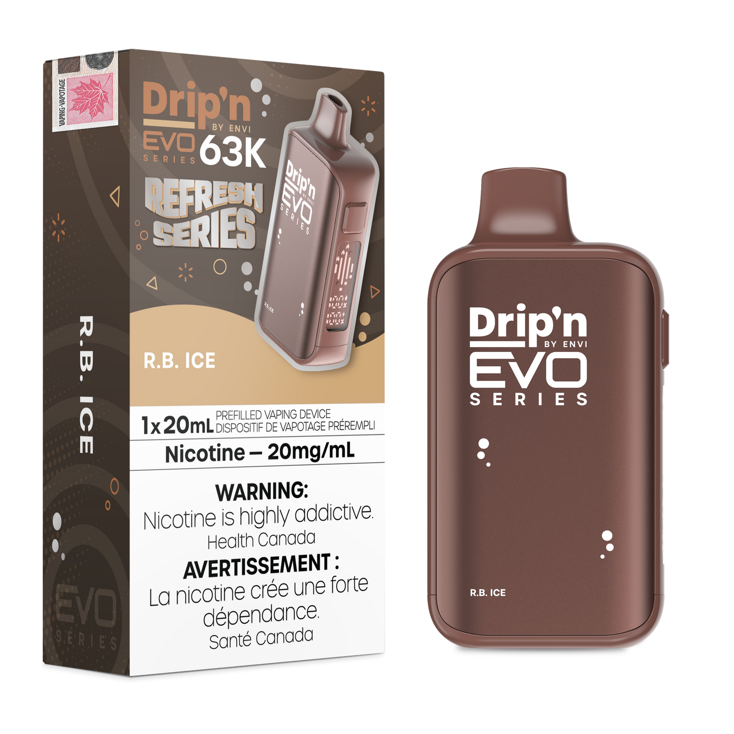DRIP'N EVO 63K REFRESH SERIES DISPOSABLE VAPE (ALBERTA)