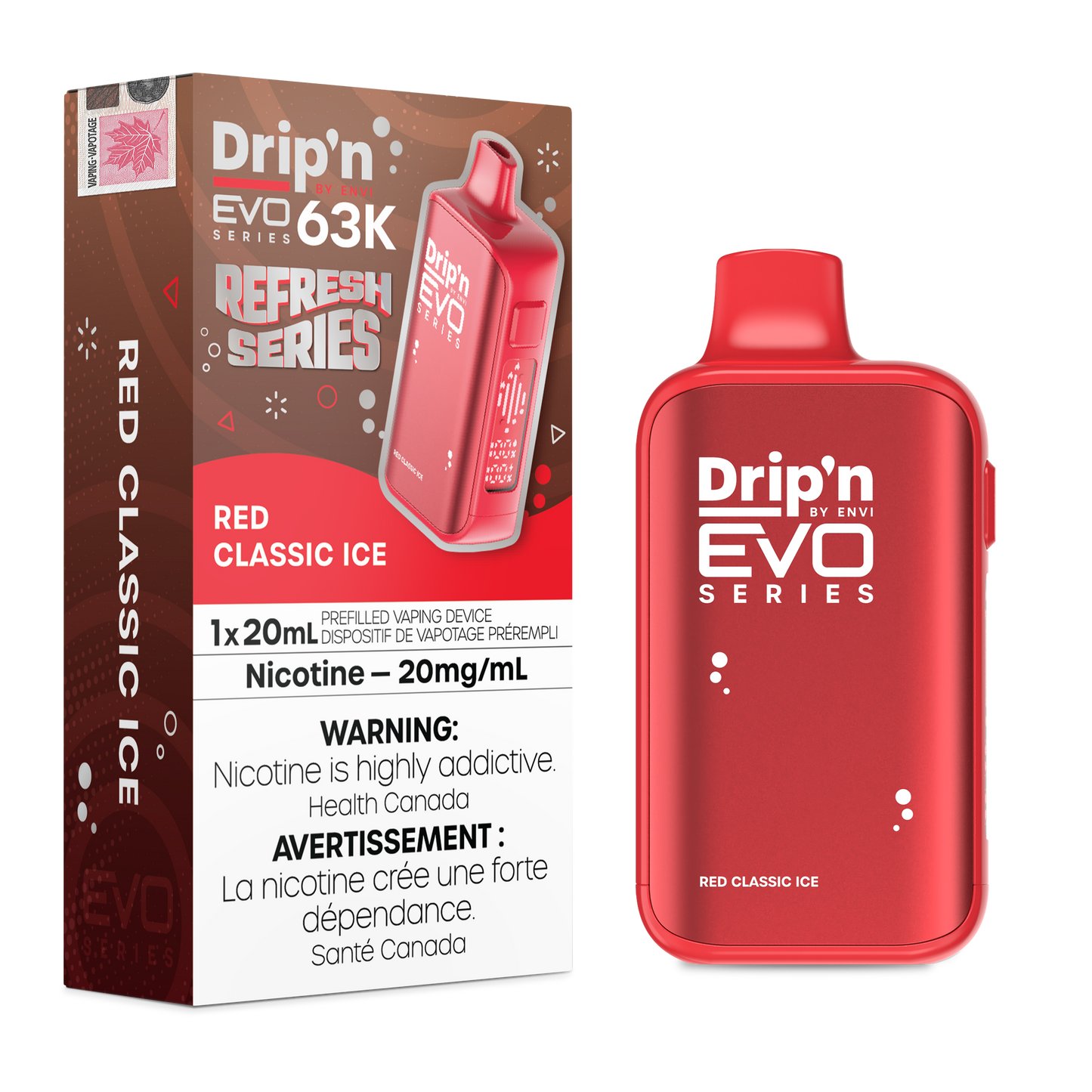 DRIP'N EVO 63K REFRESH SERIES DISPOSABLE VAPE (ALBERTA)