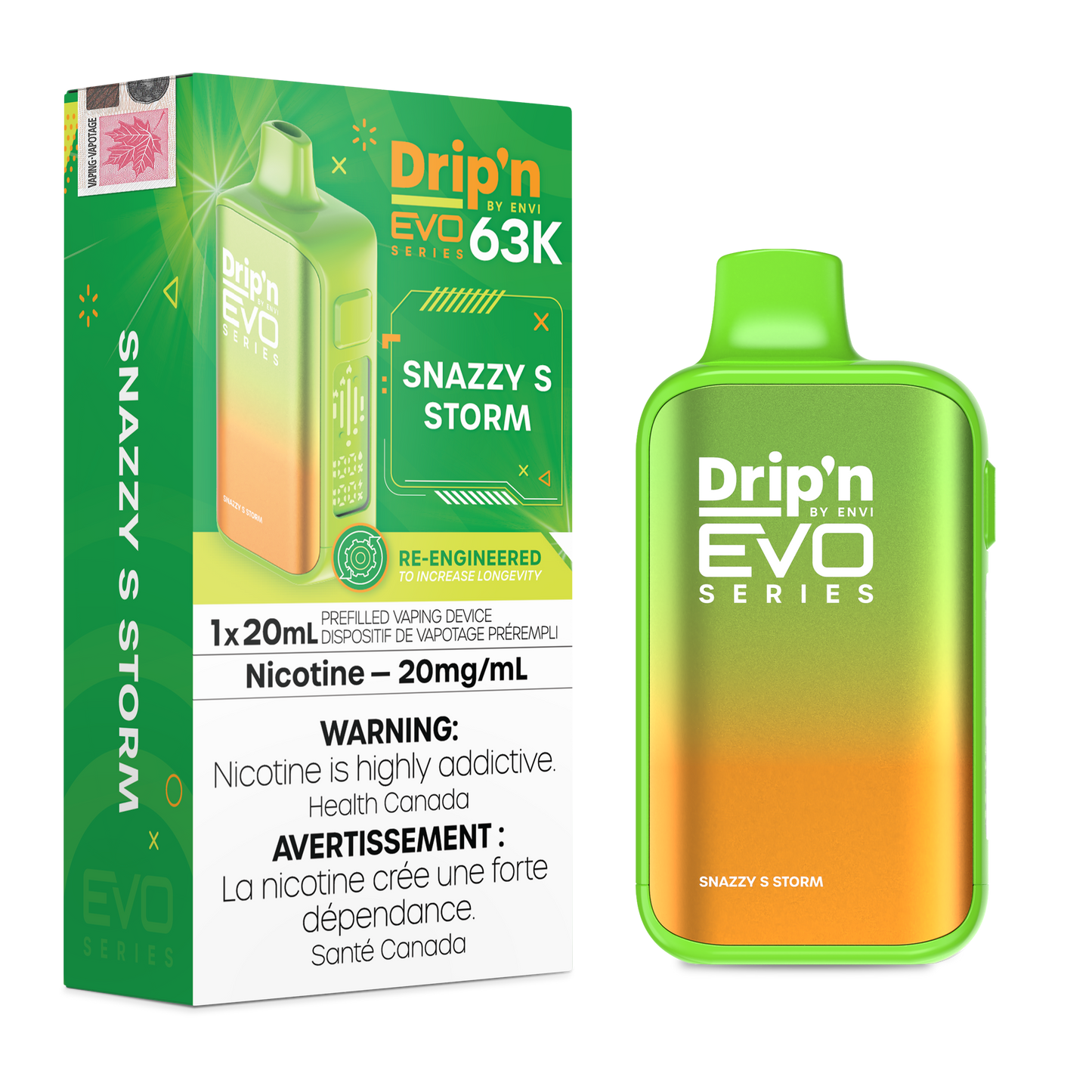DRIP'N EVO 63K DISPOSABLE VAPE (ALBERTA)