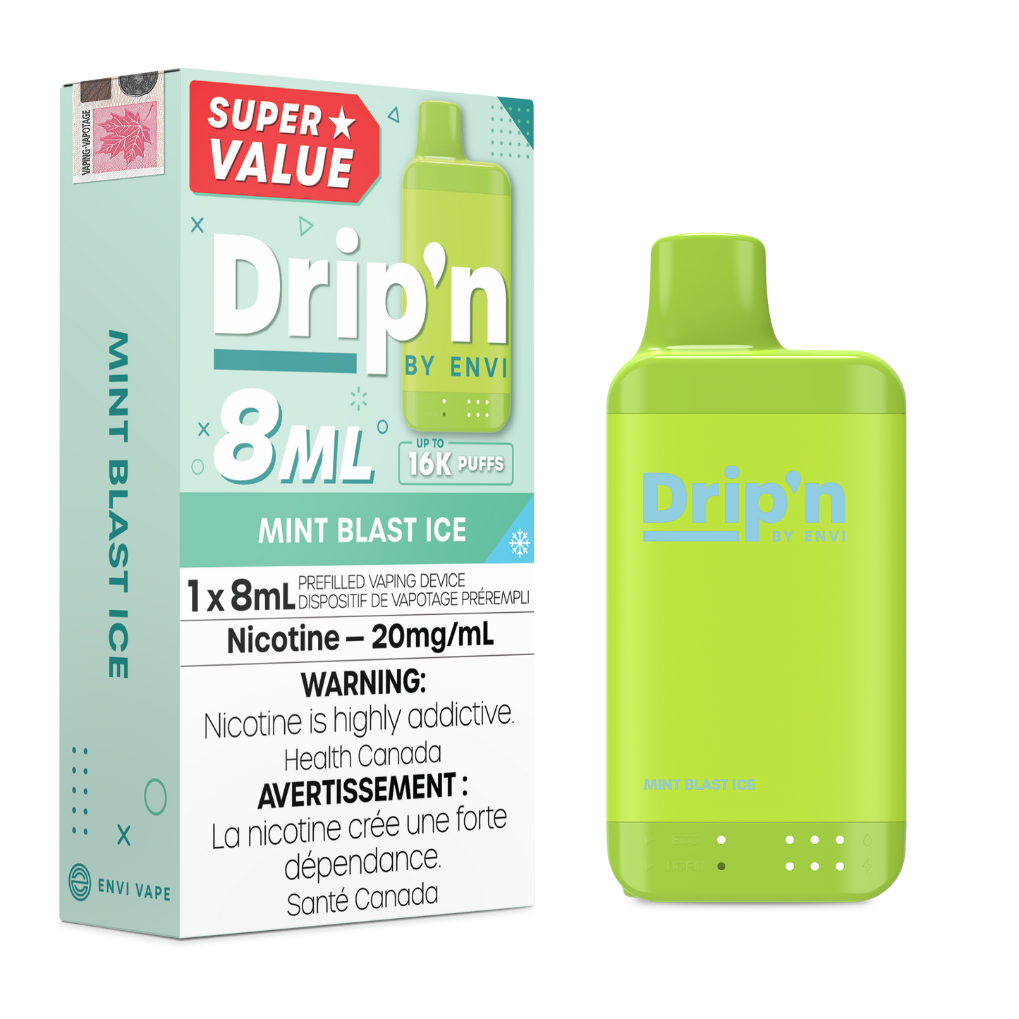 DRIP'N 8ML DISPOSABLE VAPE (ALBERTA)