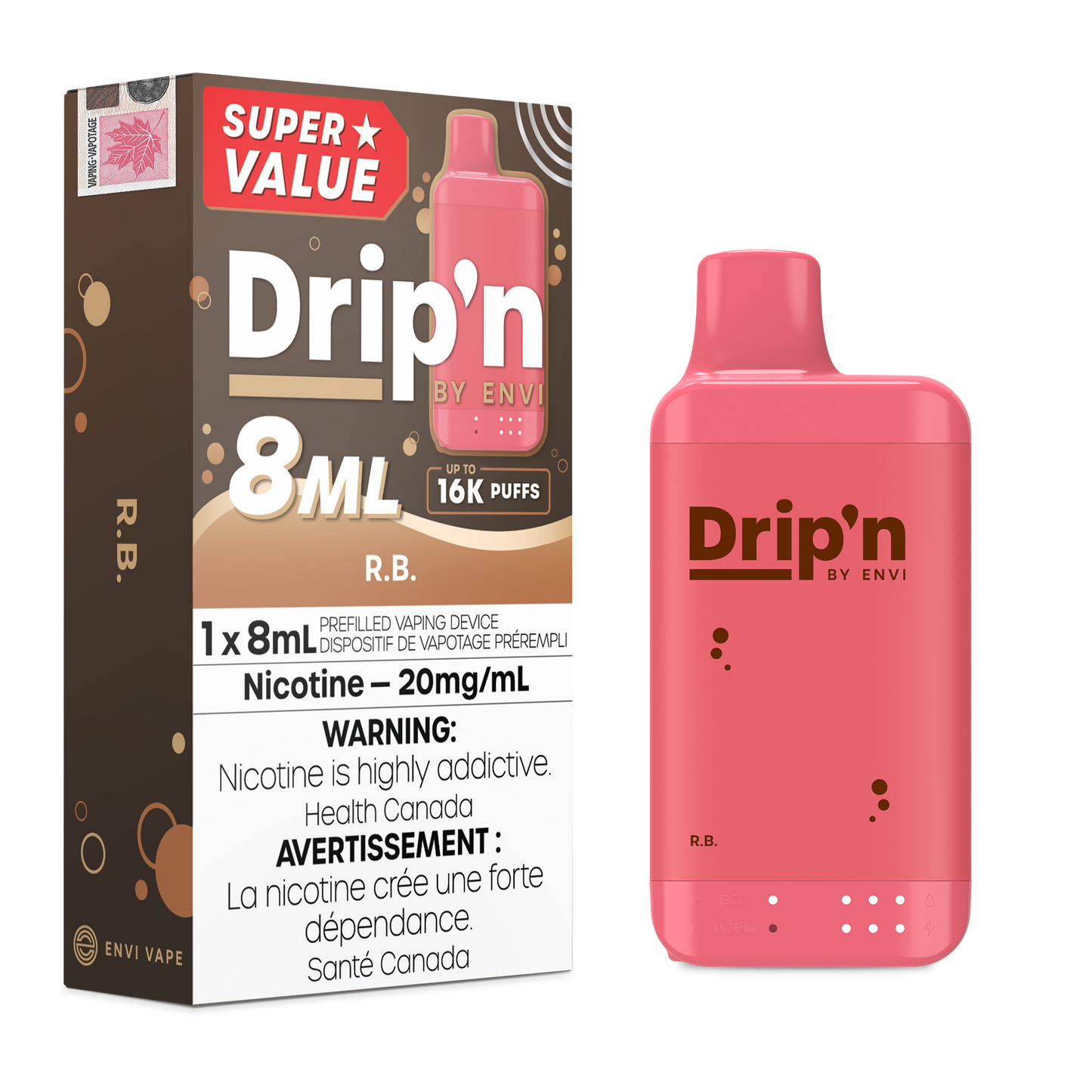 DRIP'N 8ML DISPOSABLE VAPE (ALBERTA)