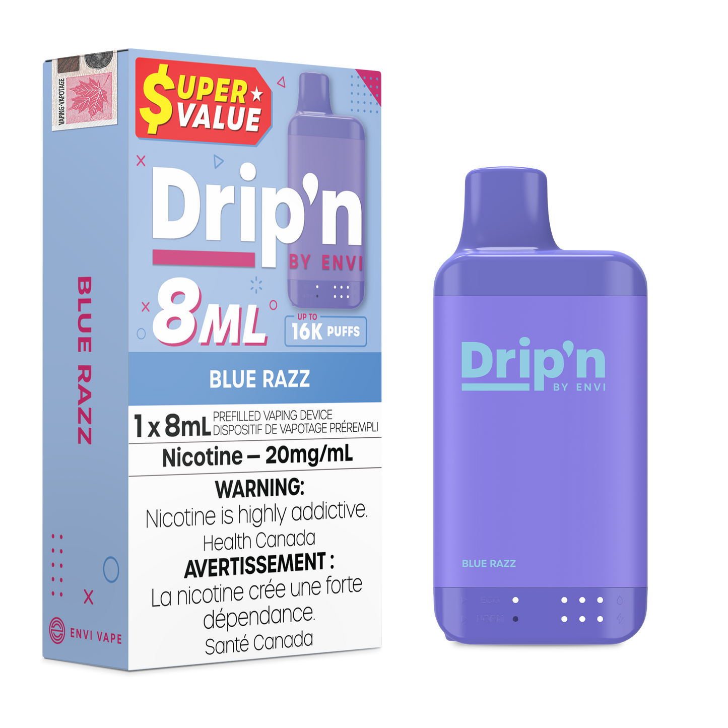DRIP'N 8ML DISPOSABLE VAPE (ALBERTA)