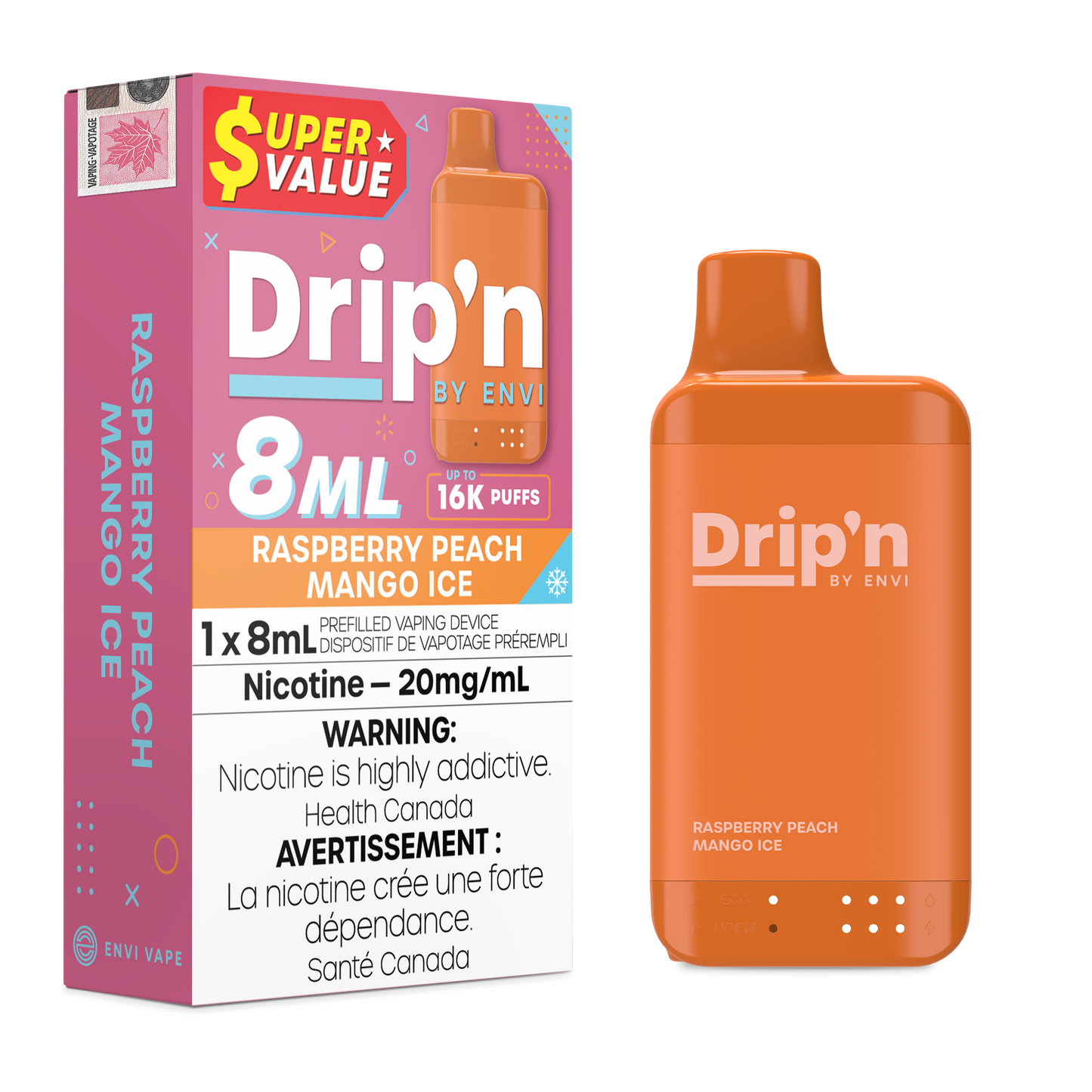 DRIP'N 8ML DISPOSABLE VAPE (ALBERTA)