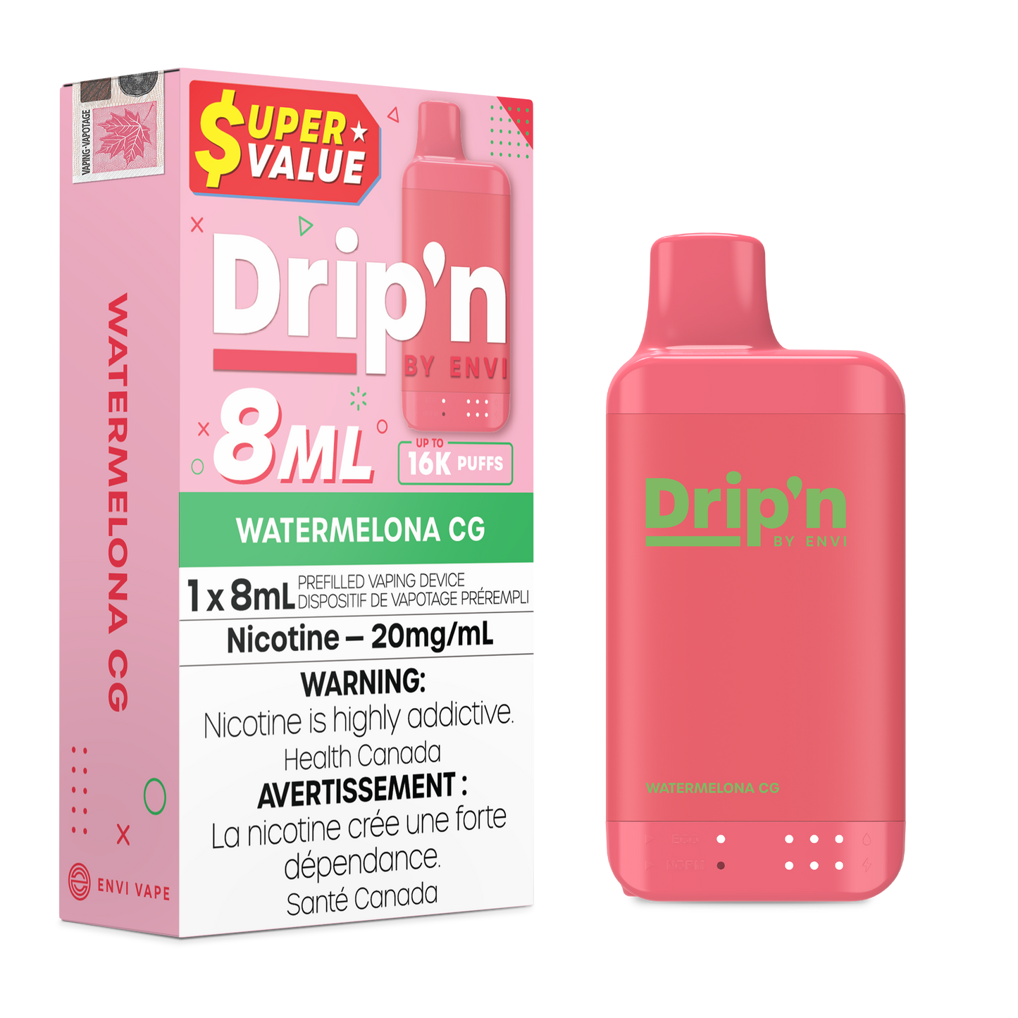 DRIP'N 8ML DISPOSABLE VAPE (ALBERTA)