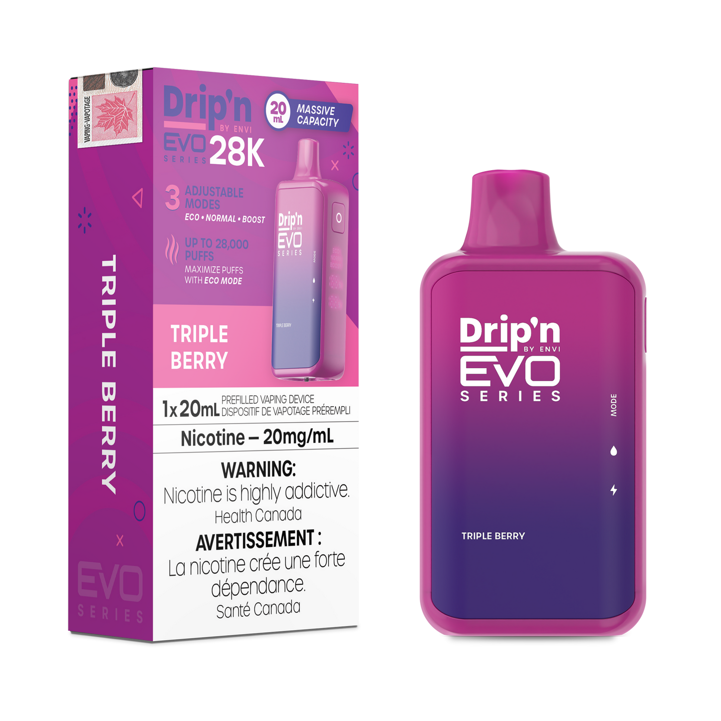 DRIP'N EVO 28K DISPOSABLE VAPE (ALBERTA)