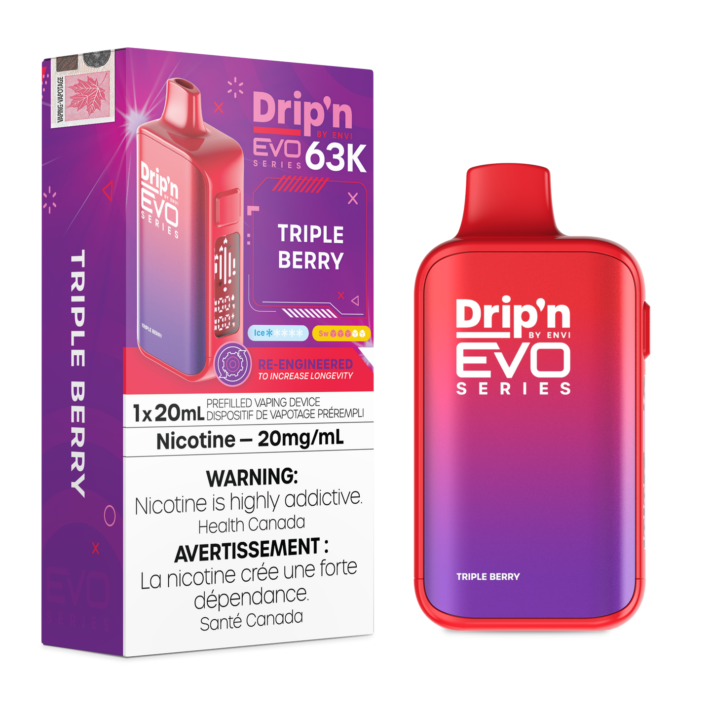 DRIP'N EVO 63K DISPOSABLE VAPE (ALBERTA)