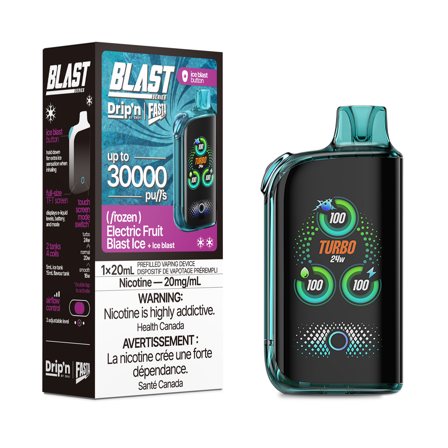DRIP'N X FASTA BLAST 30K DISPOSABLE VAPE (ALBERTA)