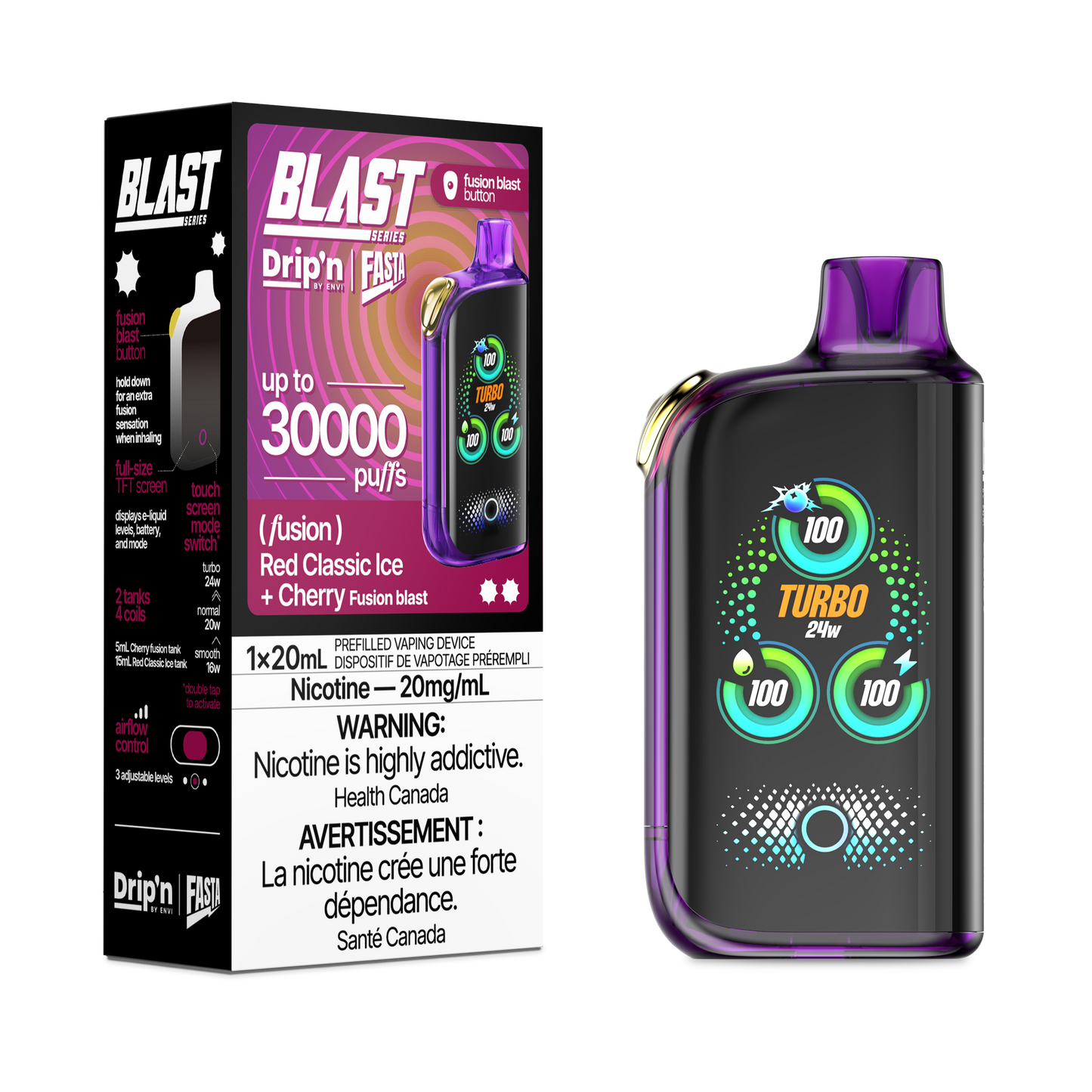 DRIP'N X FASTA BLAST 30K DISPOSABLE VAPE (ALBERTA)