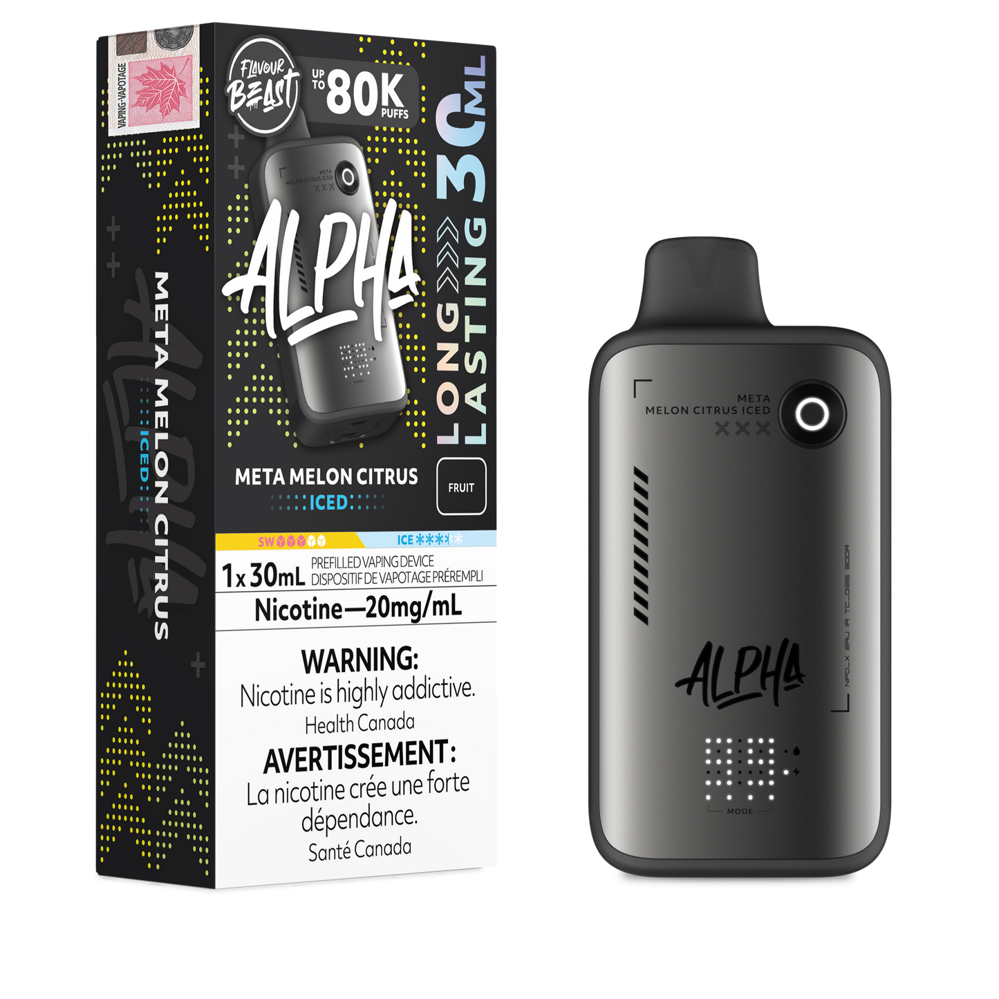 FLAVOUR BEAST ALPHA DISPOSABLE VAPE (ALBERTA)