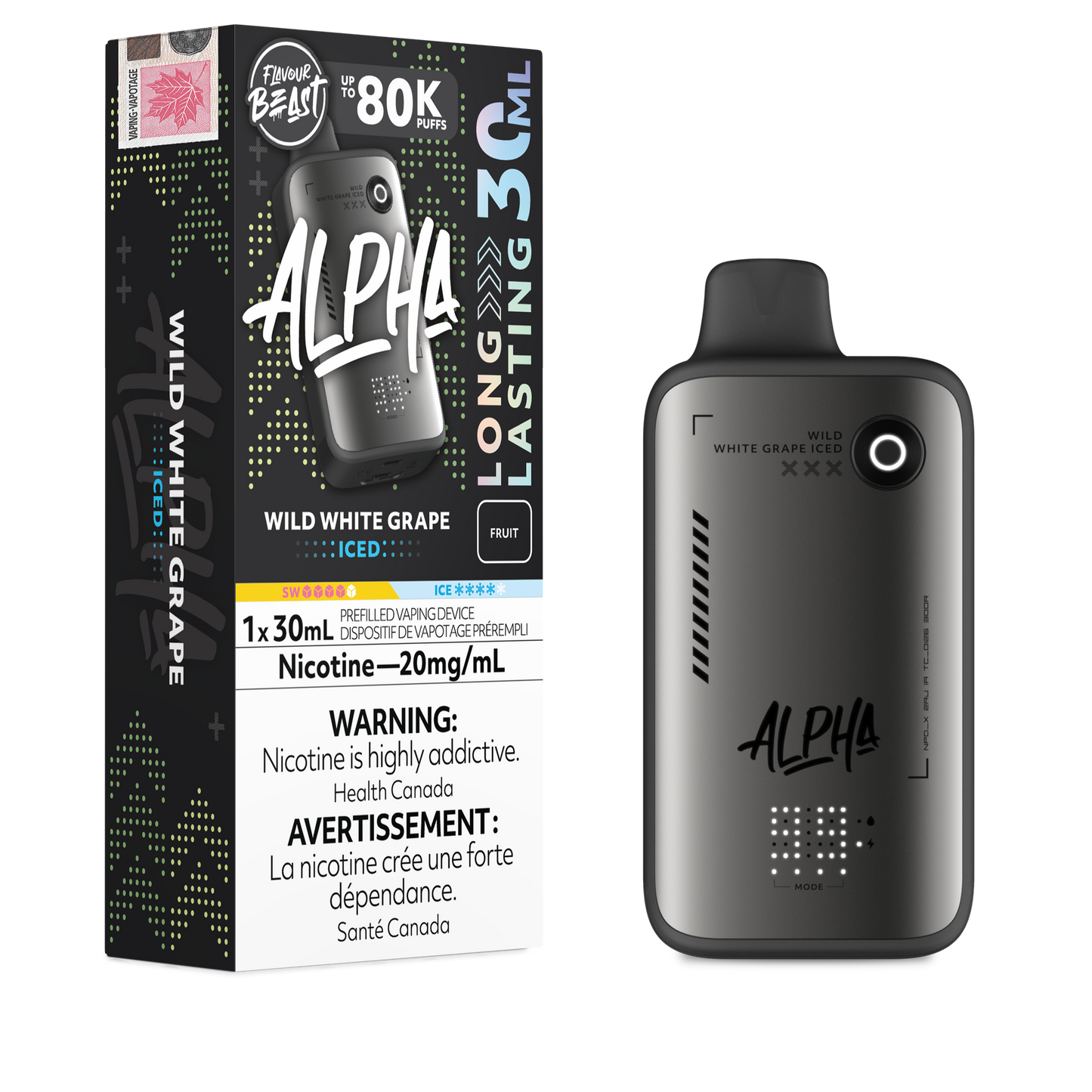 FLAVOUR BEAST ALPHA DISPOSABLE VAPE (ALBERTA)