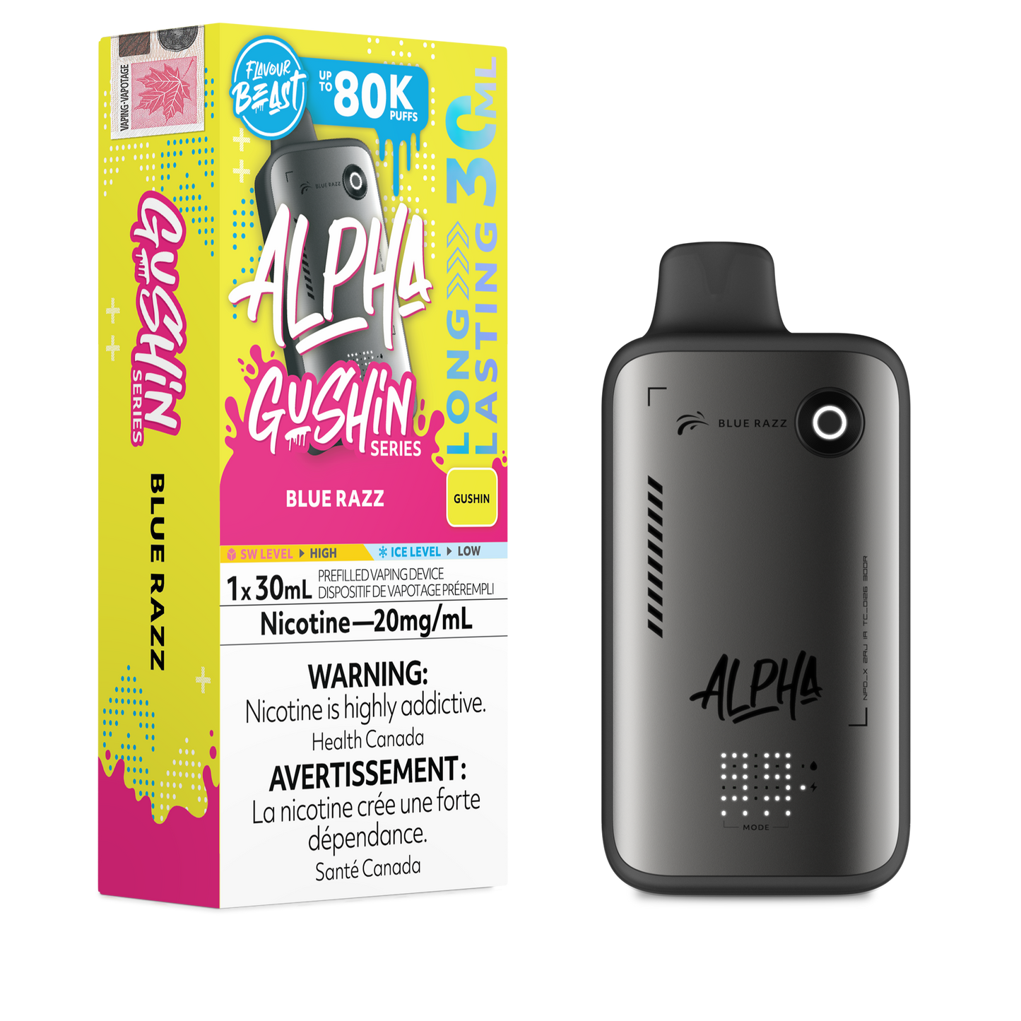 FLAVOUR BEAST ALPHA GUSHIN SERIES DISPOSABLE VAPE (ALBERTA)