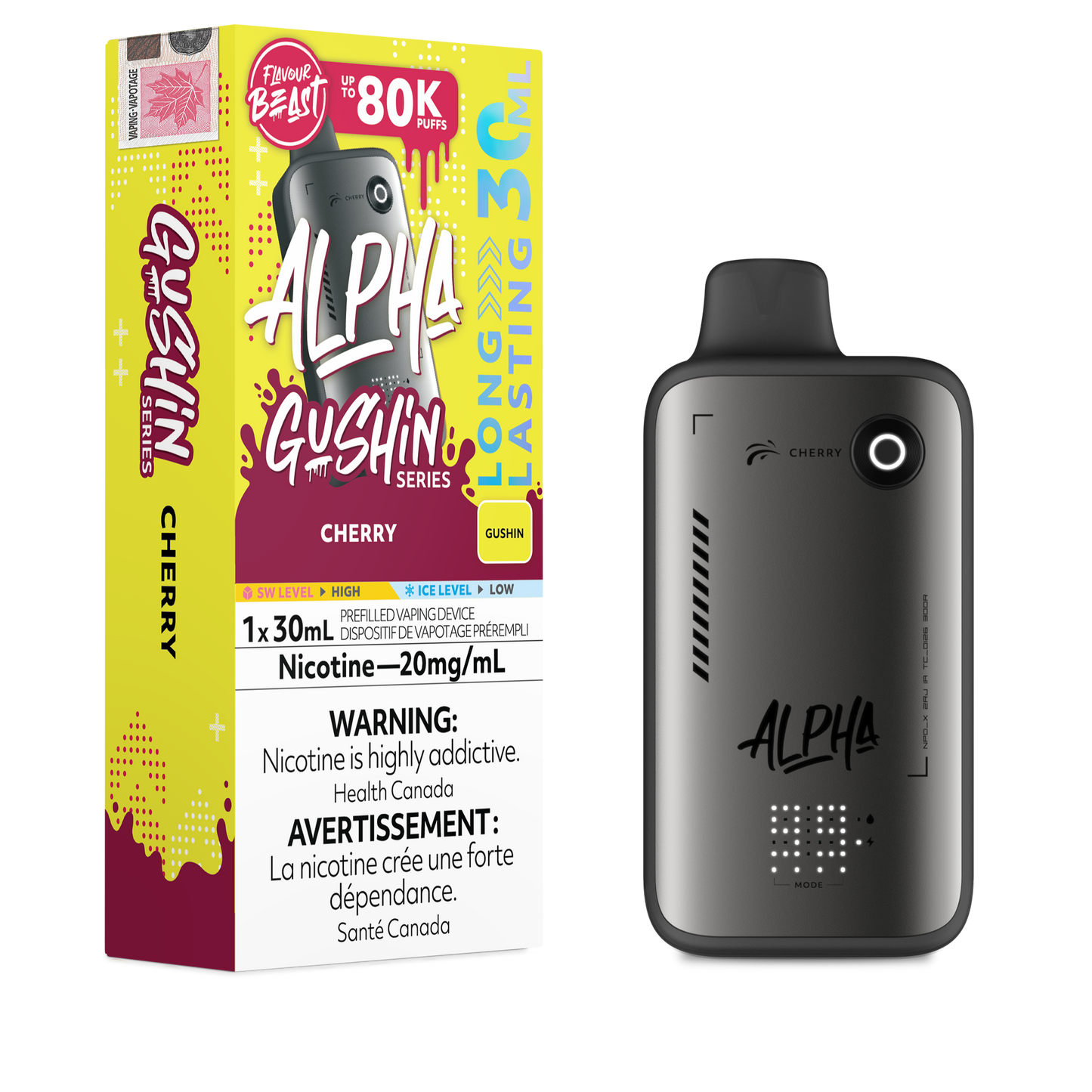 FLAVOUR BEAST ALPHA GUSHIN SERIES DISPOSABLE VAPE (ALBERTA)