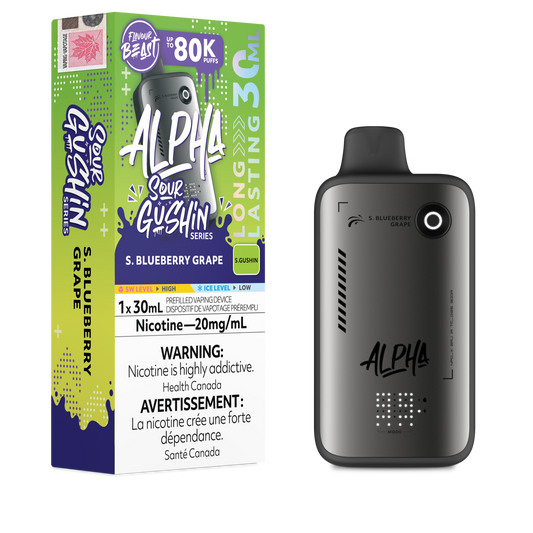 FLAVOUR BEAST ALPHA SOUR GUSHIN SERIES DISPOSABLE VAPE (ALBERTA)