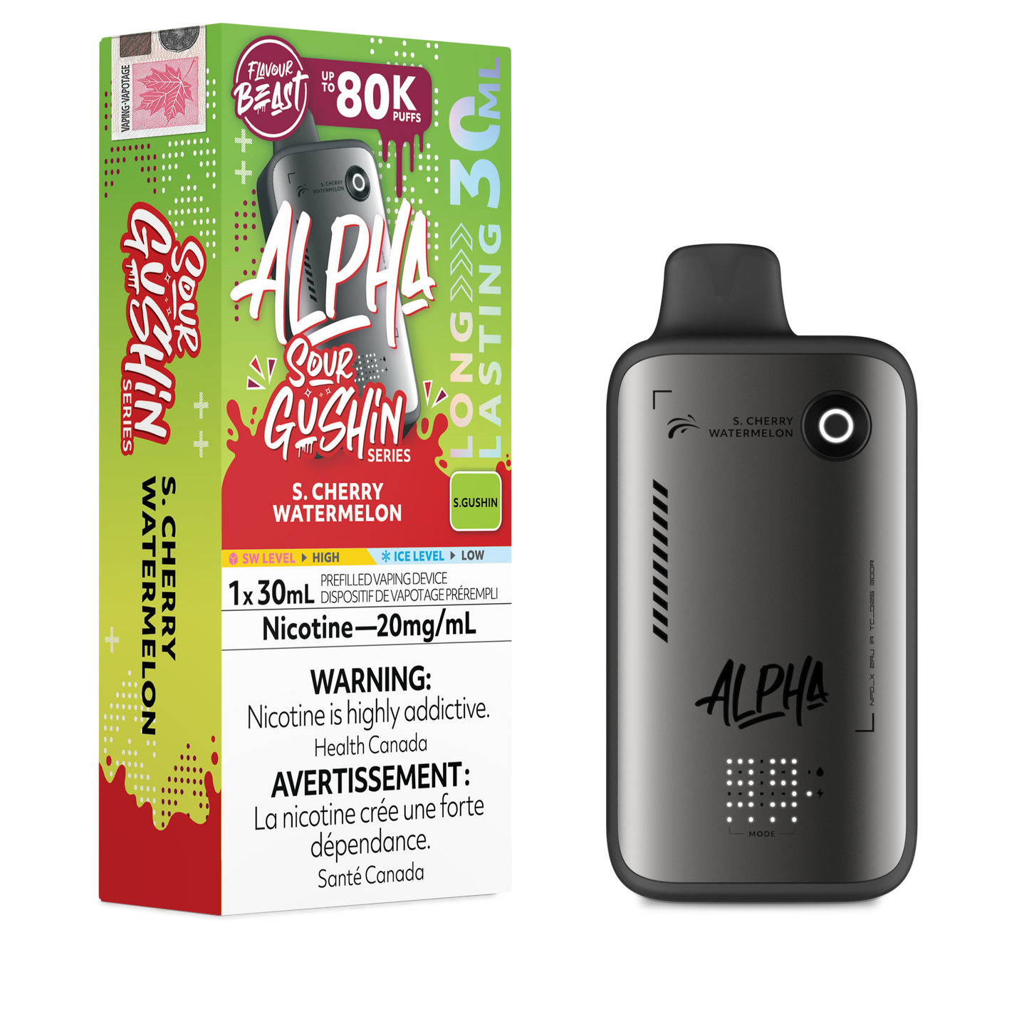 FLAVOUR BEAST ALPHA SOUR GUSHIN SERIES DISPOSABLE VAPE (ALBERTA)