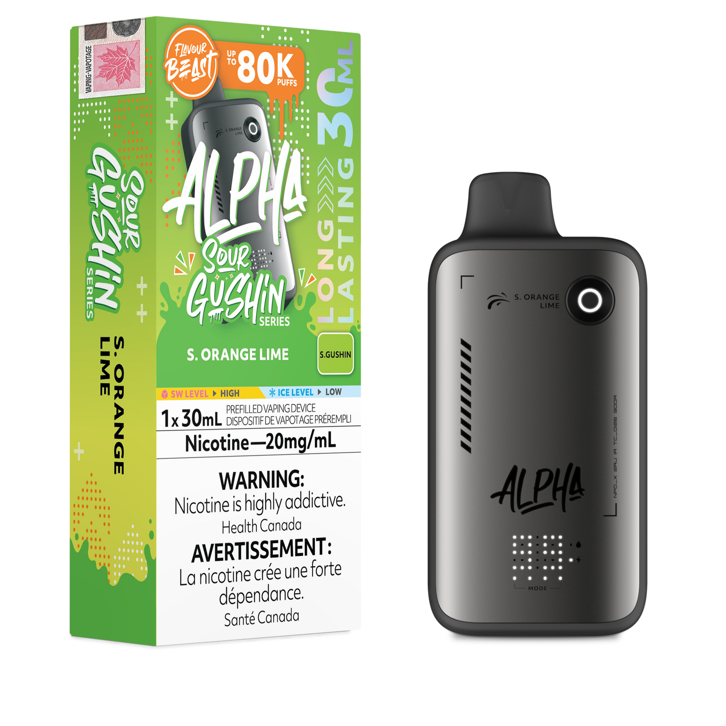 FLAVOUR BEAST ALPHA SOUR GUSHIN SERIES DISPOSABLE VAPE (ALBERTA)